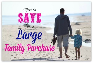 how to save for a large family purchase