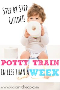 Potty training doesn't have to be so frustrating. Here's how I potty trained my daughter in less than a week! It can work for you, too.