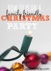 Will you be the holiday host this year? If so, here are some great ideas on how to plan a family friendly Christmas party that everyone will be sure to love!