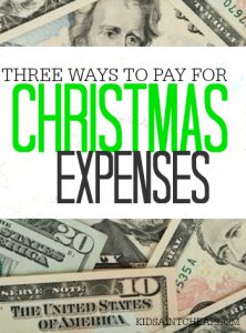Worried you're going to bust your Christmas budget? If so, check out these three ways to pay for your Christmas expenses!