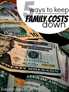 Let's be real - having a family is expensive! Here are five smart ways to keep family costs down.