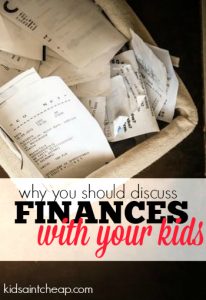 Wondering if you should discuss your family finances with your kids? I think you should. Here's why.