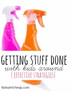 Getting stuff done when the kids are around is hard but not impossible. Here are the steps I take to make it happen!