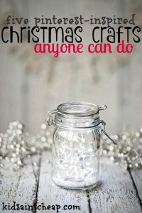 Looking for some cute but easy crafts to do with your kids? Here are my favorite Pinterest inspired Christmas crafts that anyone can do.