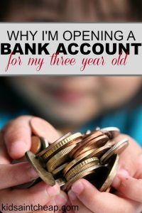 Thinking of opening a bank account for your little one? Here's why I'm opening a bank account for my three year old.