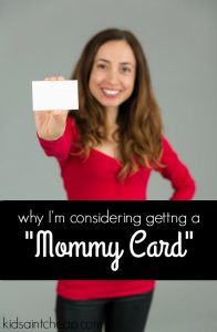 When I first heard of business cards for parents I thought it was a joke. Now I'm considering having a mommy card made. Here's why.