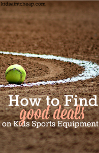 If you're feeling the financial pinch from your child's extracurricular's here's how to find good deals on kids sports equipment.