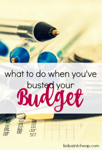Even with careful planning it's easy to spend more money than you want to. Here's what to do when you've busted your budget.