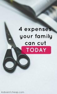 If you need to save money in a hurry here are four expenses your family can start cutting today! These small changes can have a big impact.