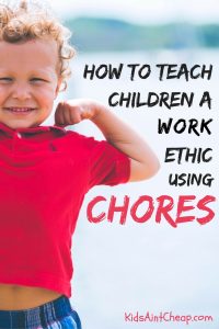 Here are five chores that teach work ethic principles to toddlers.