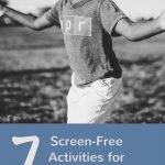 Here are several screen-free activities for preschoolers!