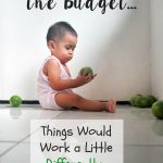 If I let my baby run the budget...things would definitely work differently...