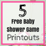 free printable baby shower games