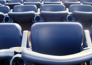 seats at a sporting event