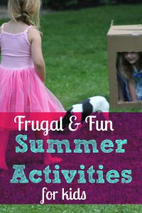 frugal summer activities for kids