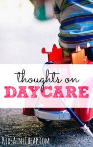Are you scared to put your child in daycare? If so, I want to let you know it's not as bad as you think. Here's why I'm happy I put my child in daycare.