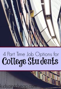 Having a job as a student is a great way to offset costs. Here are four part time job options for college students that won't interfere with your studies.