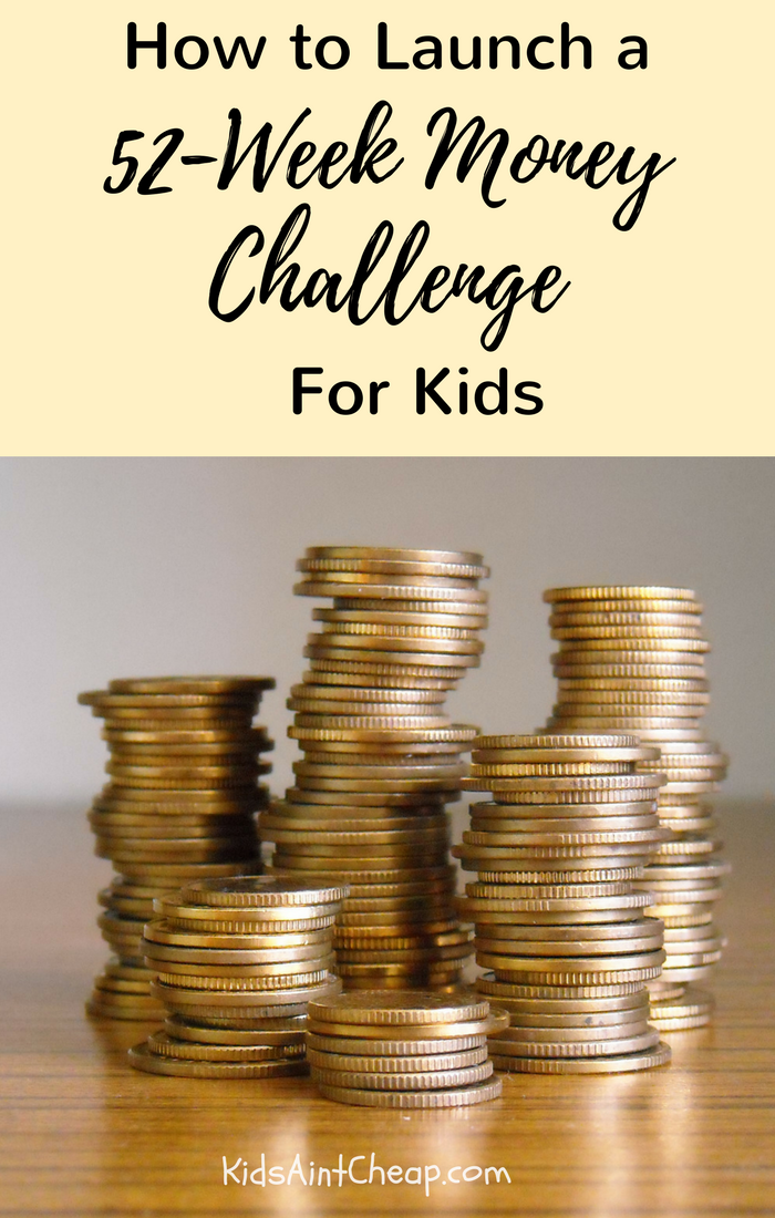 52-week money challenge for kids