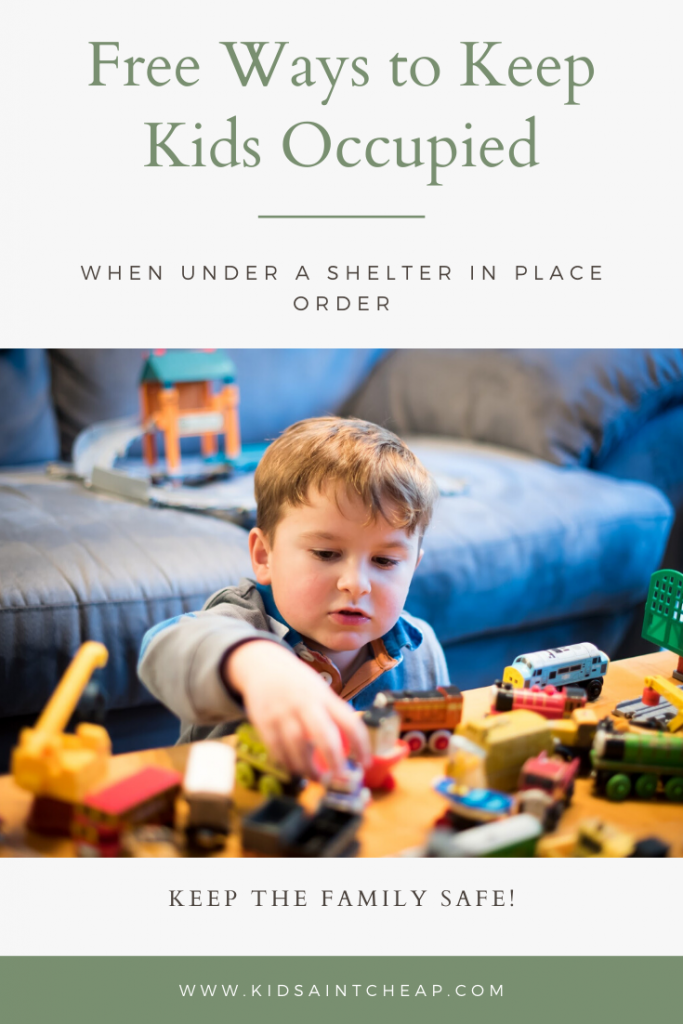 Free Ways to Keep Kids Occupied When Under a Shelter in Place Order